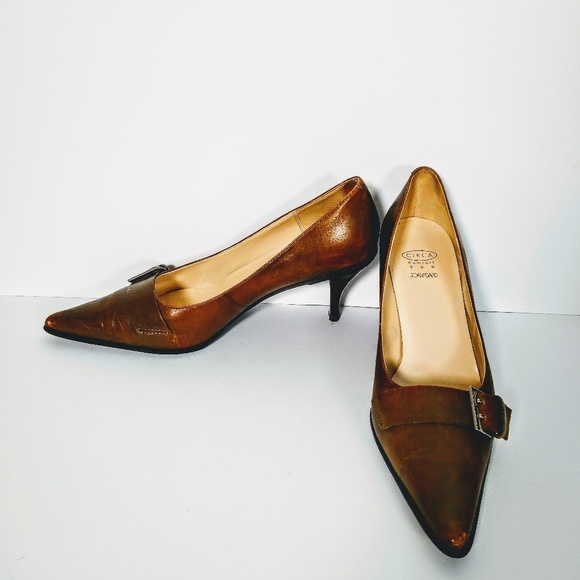 Joan & David circa comfort Olive green Short heels - Picture 6 of 8